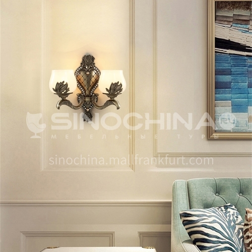European style wall lamp bedside bedroom lamp living room hallway staircase wall lamp HB-LF1007